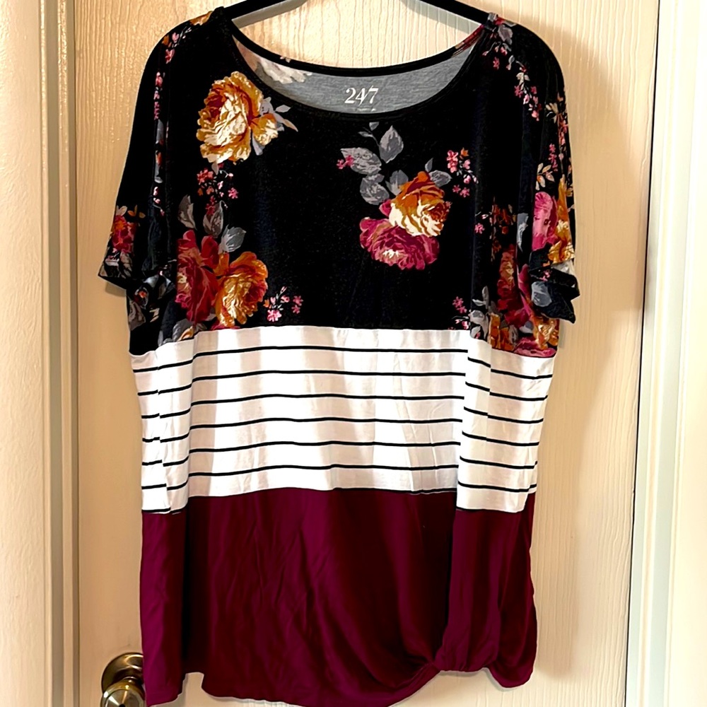 24/7 Side Tie Tee Shirt